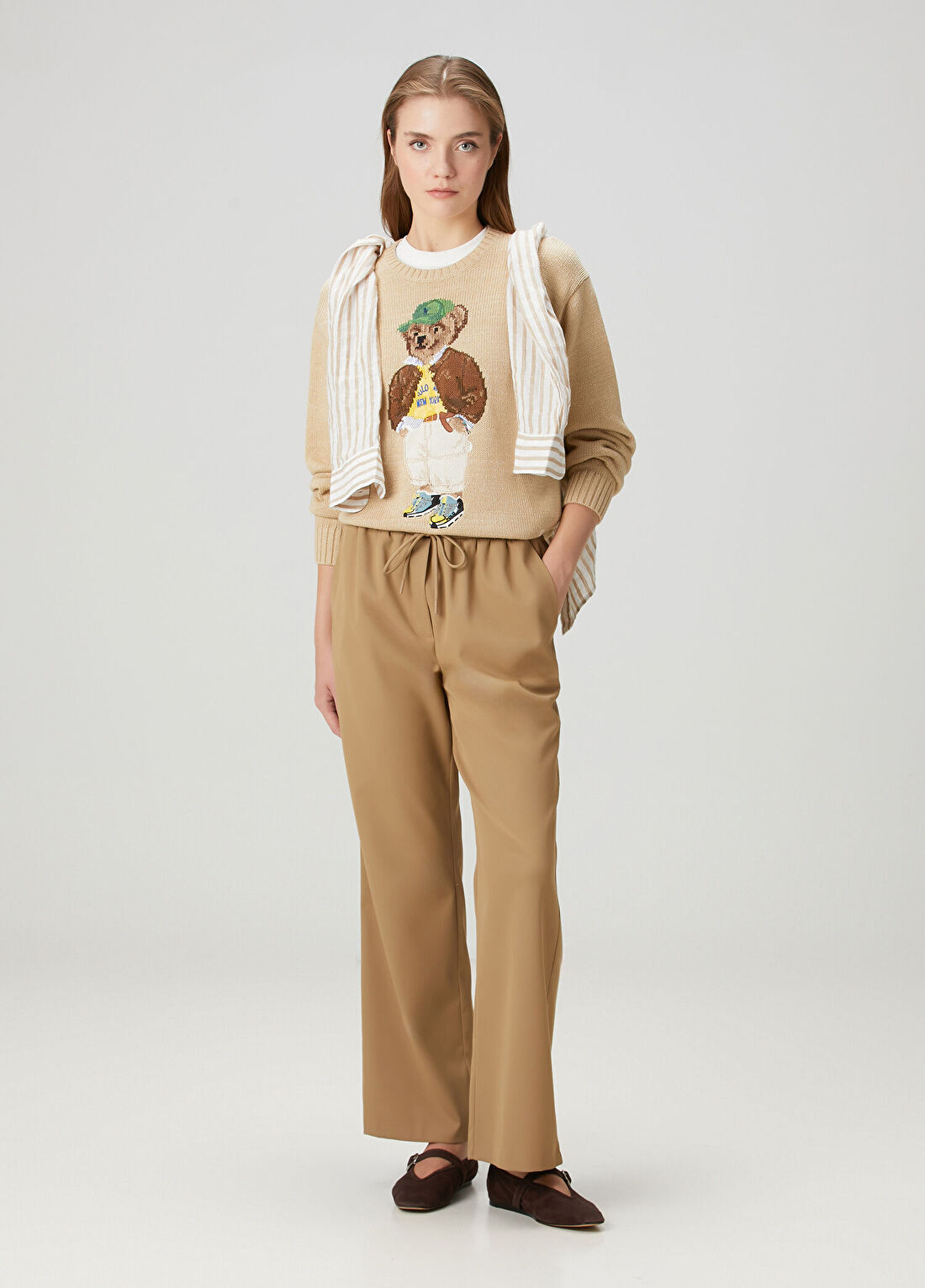 Polo Ralph Lauren Polo Bear Camel Kazak görsel 2