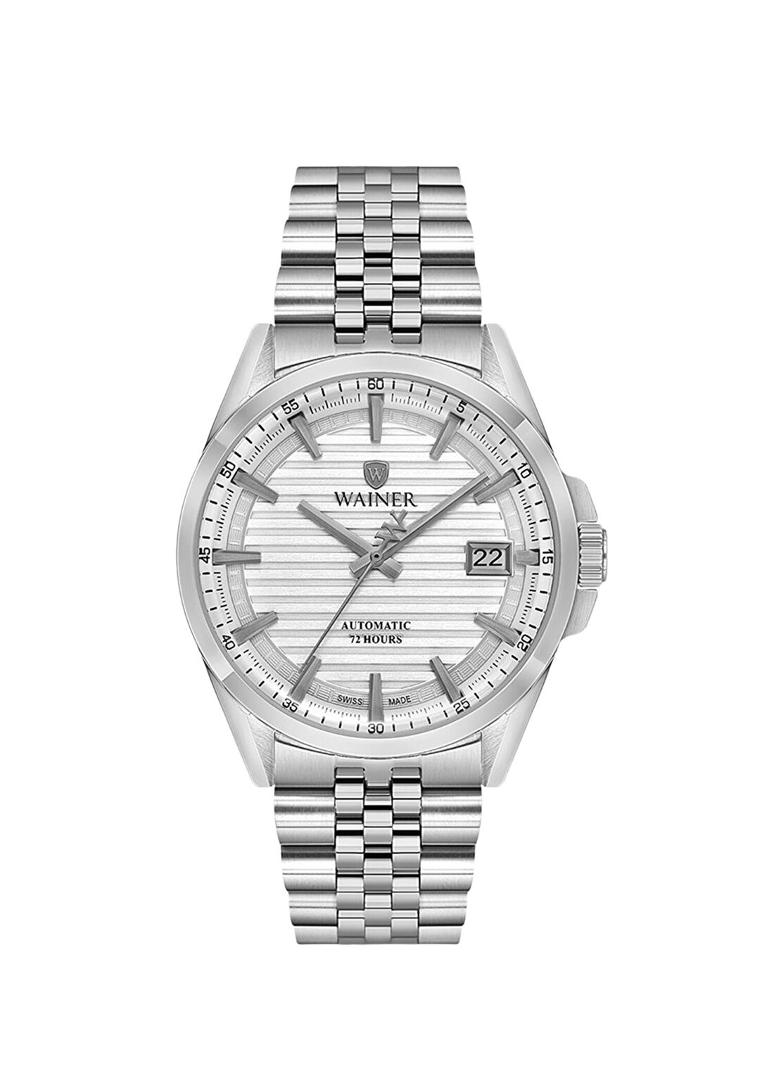 Wainer WA.25401-C Gümüş Metal Erkek Kol Saati