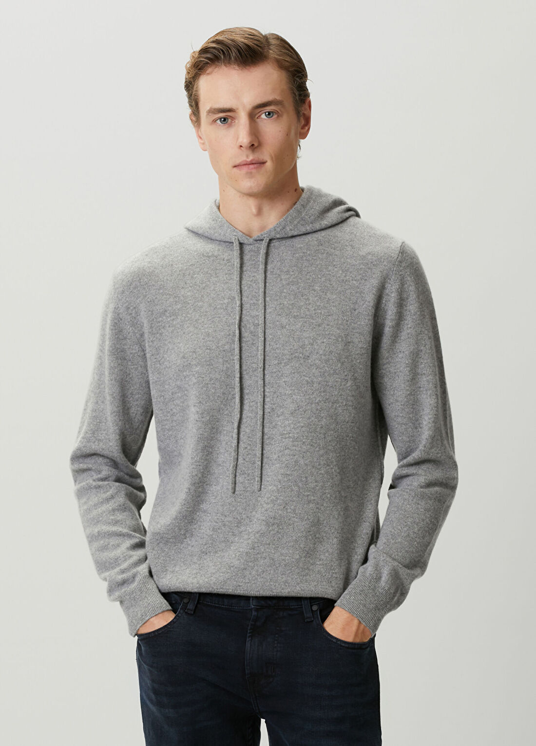7 For All Mankind Gri Kaşmir Kazak görsel 3