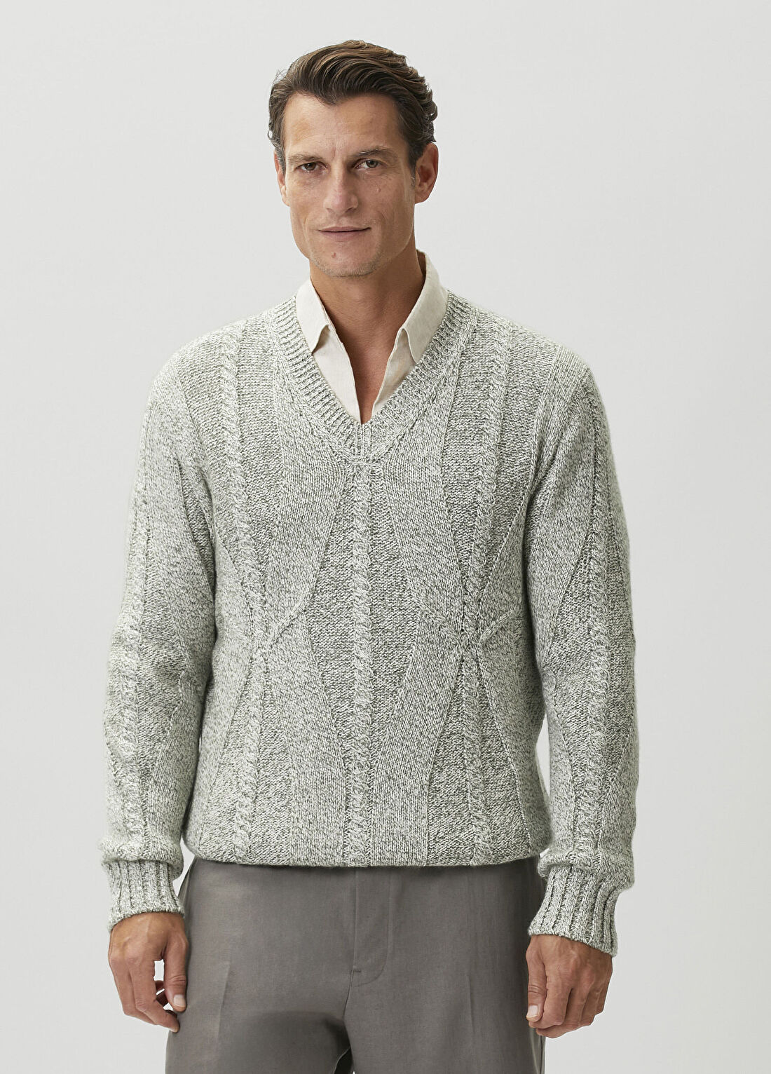 Zegna Yeşil Kaşmir Kazak görsel 3