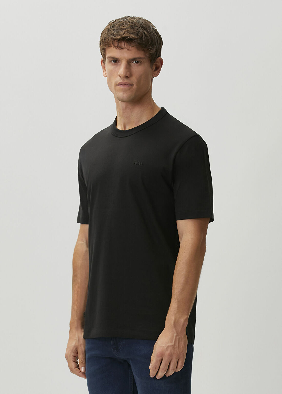 Boss Siyah T-shirt görsel 3