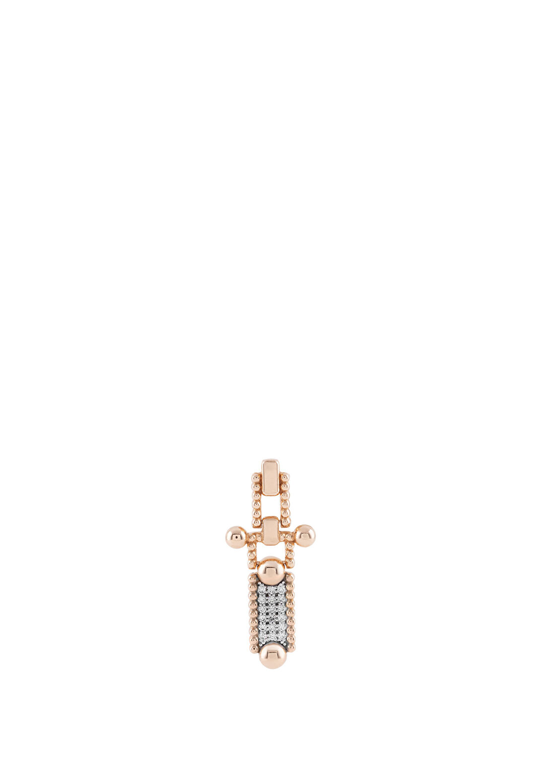 Kısmet by Milka Trio Beads Pırlantalı Kadın Altın Küpe