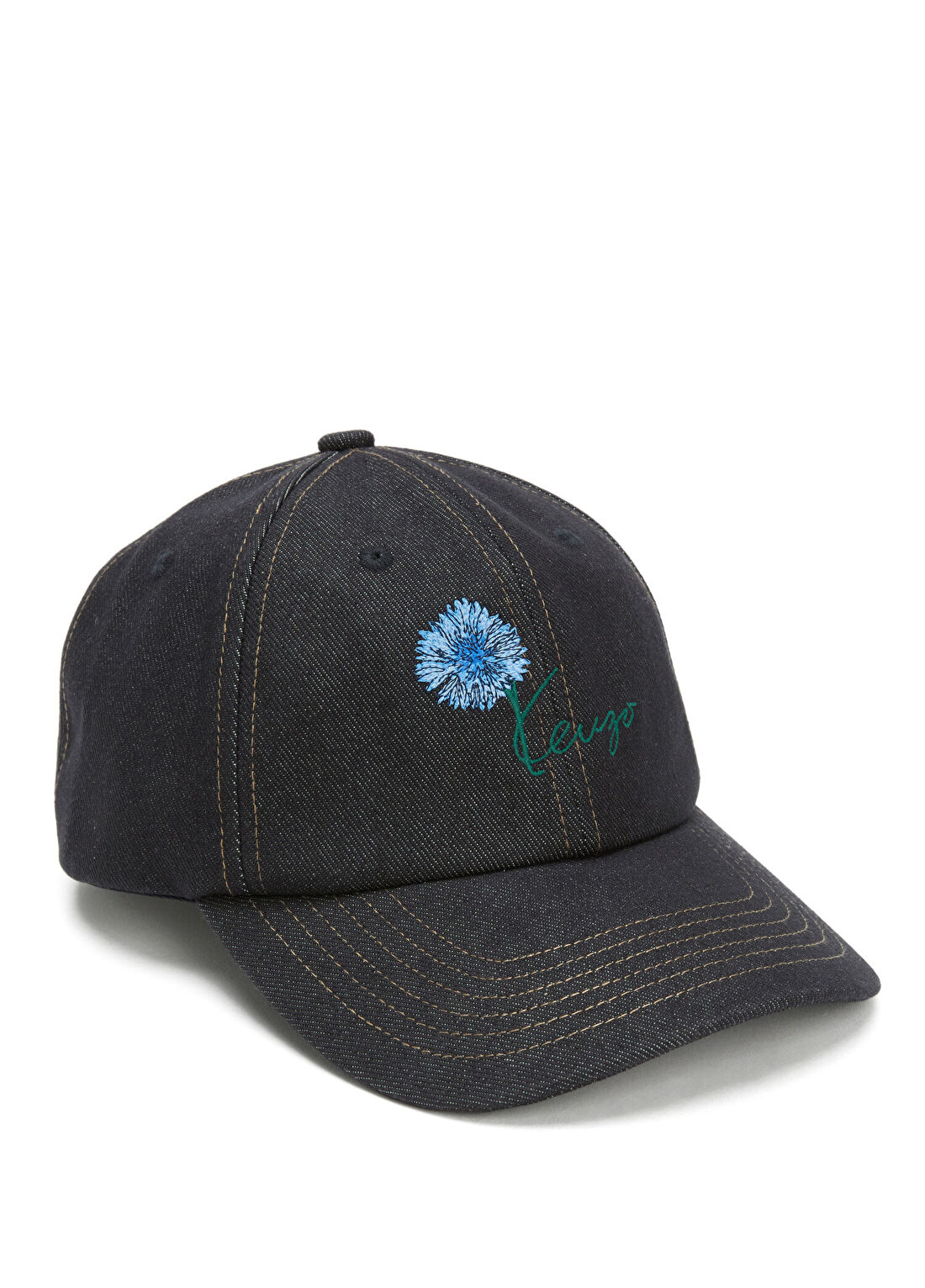 Kenzo Lacivert Logo Nakışlı Erkek Şapka