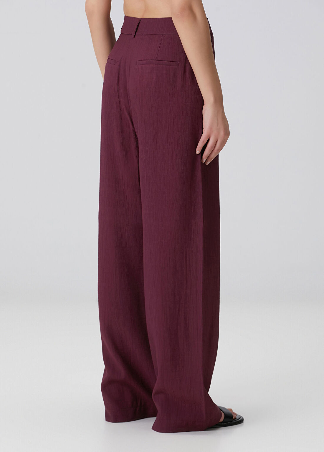 Beymen Collection Mürdüm Dokulu Pantolon görsel 4