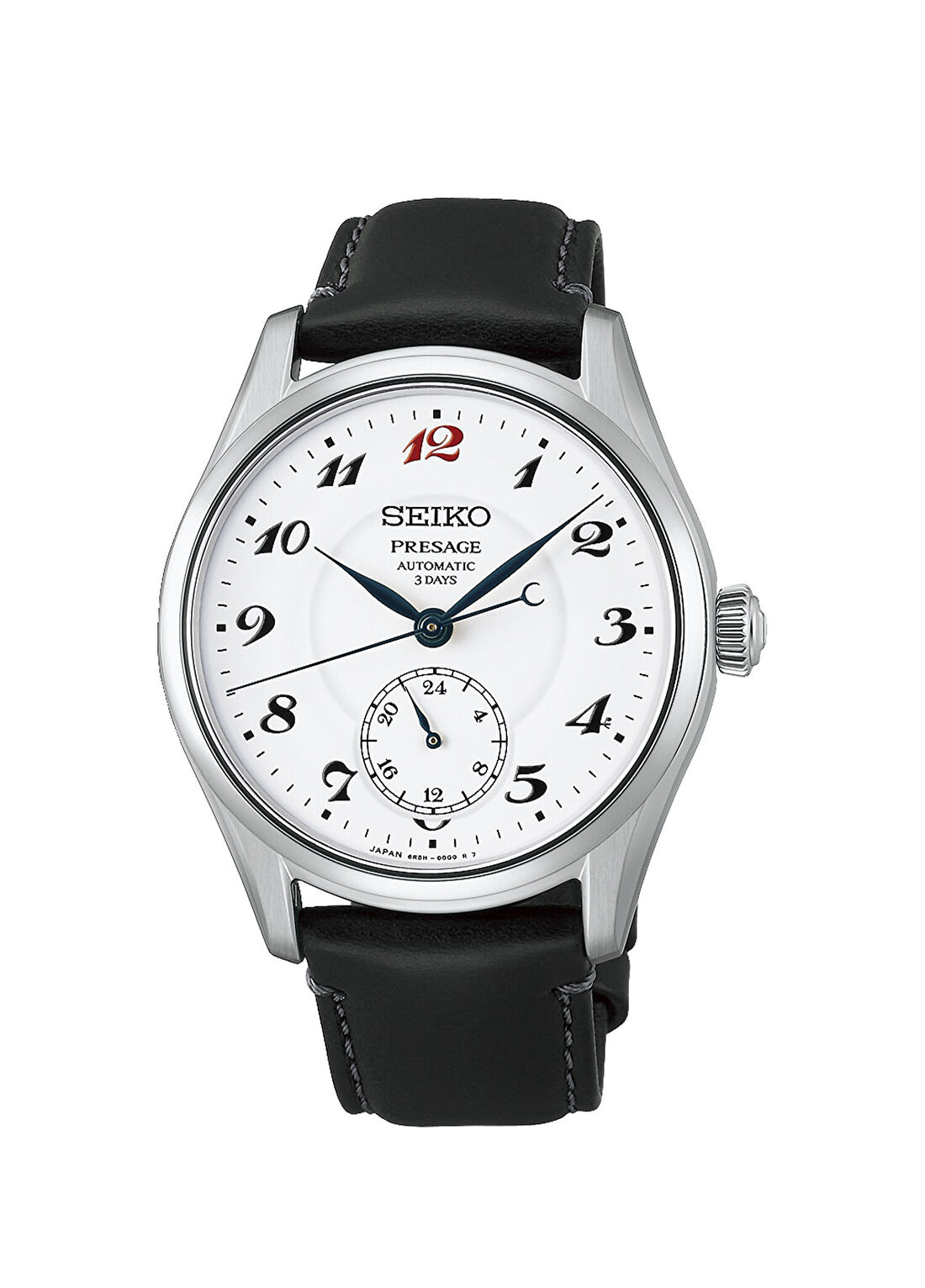 Seiko HCC005J1 Presage “Craftsmanship” Enamel Dial Siyah Deri Erkek Kol Saati