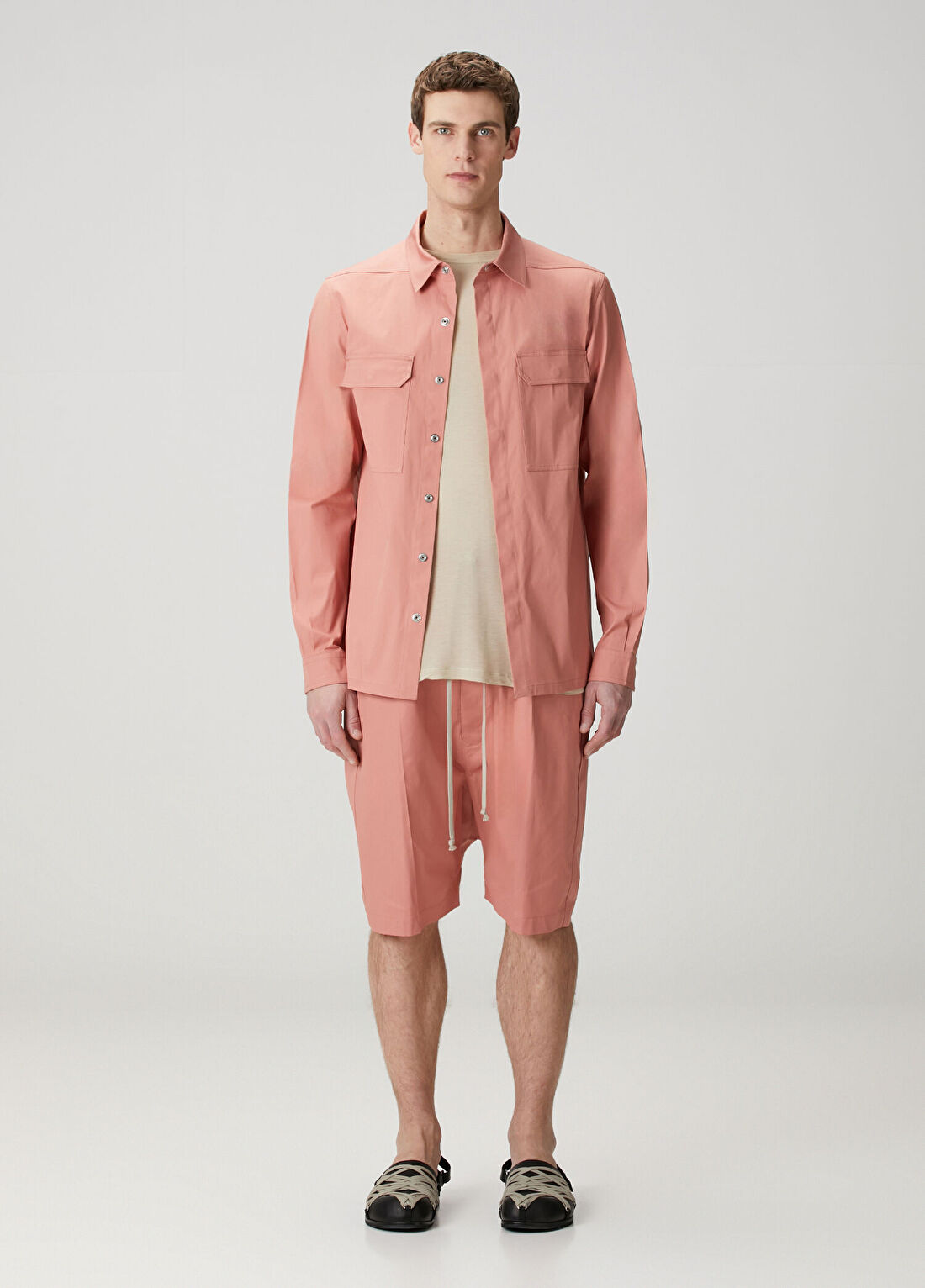 Rick Owens Açık Pembe Bermuda