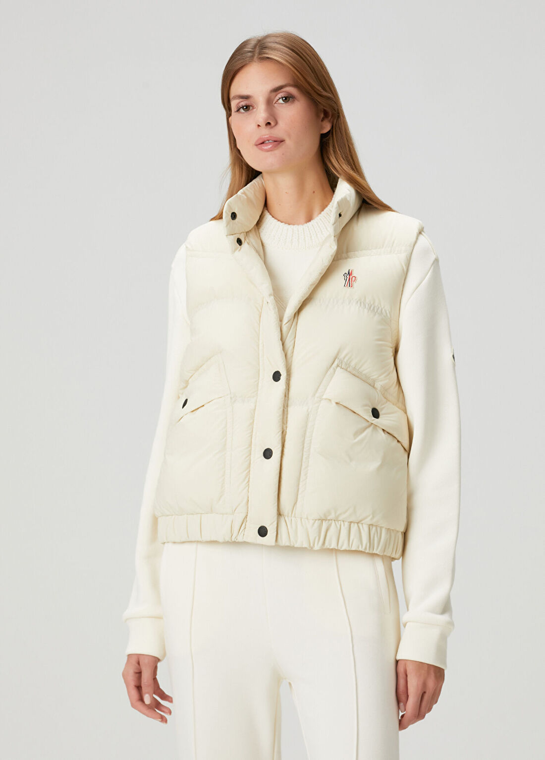 Moncler Grenoble Baise Ekru Yelek