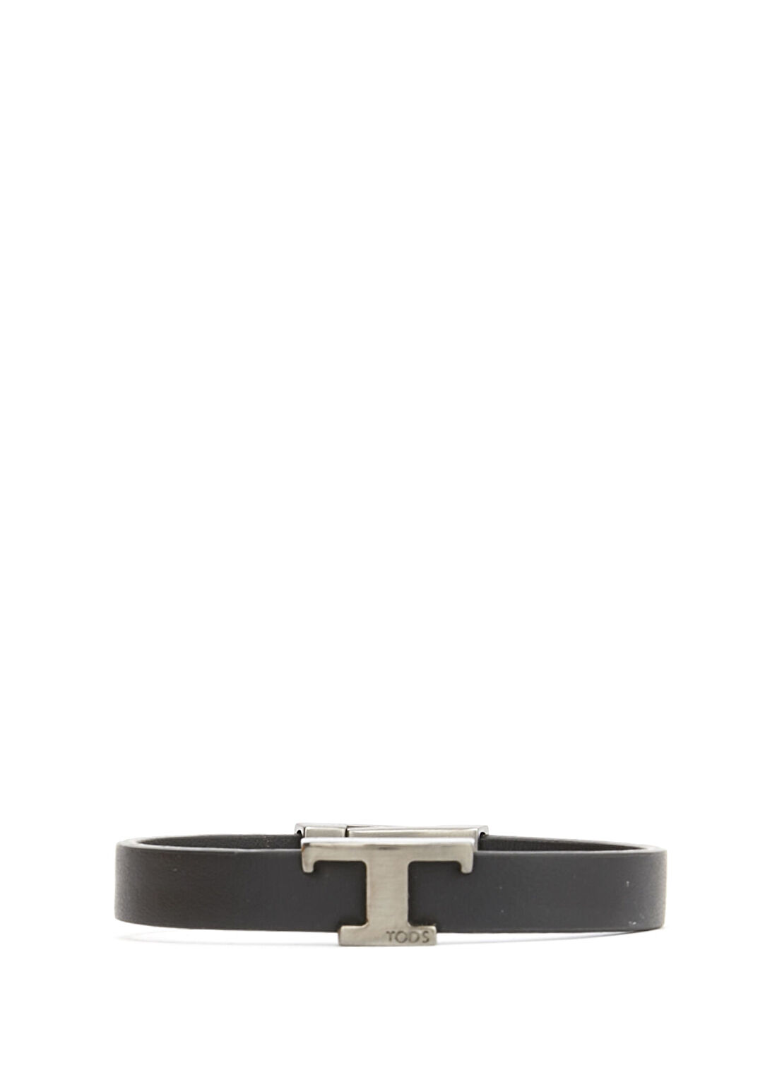 Tod's T Timeless Siyah Erkek Deri Bileklik