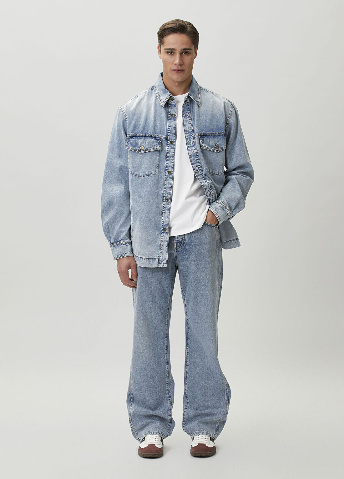 Balmain Loose Fit Mavi Jean Pantolon