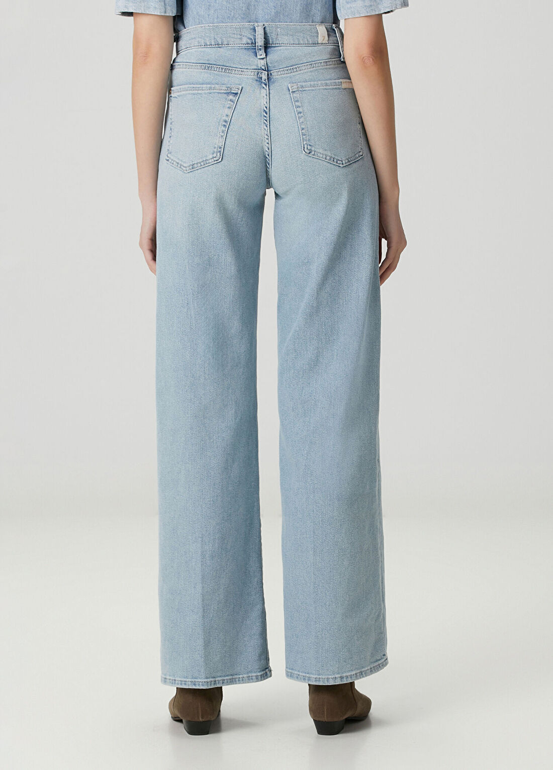 7 For All Mankind Açık Mavi Jean Pantolon görsel 4