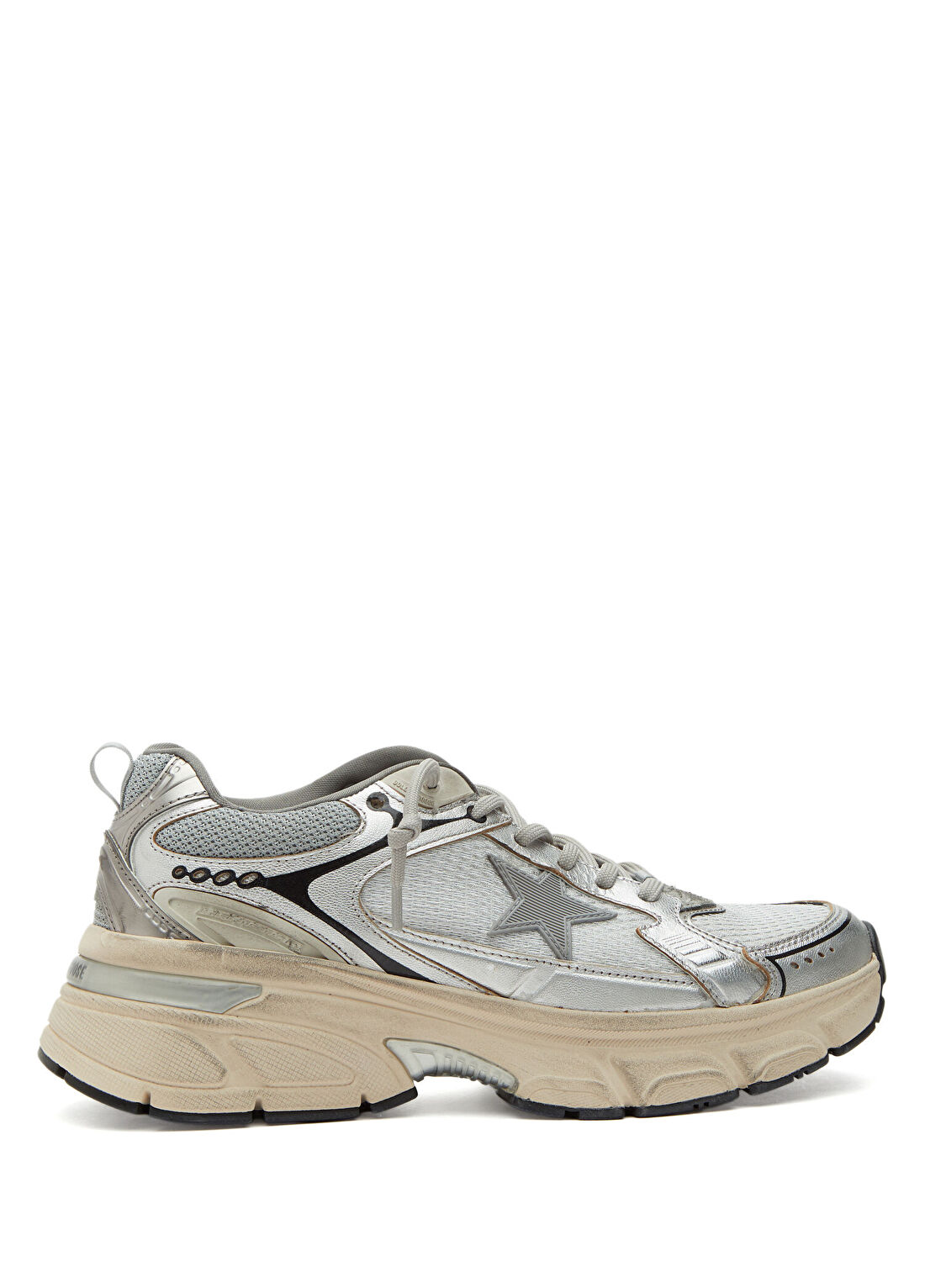 Golden Goose LightStar Silver Kadın Deri Sneaker