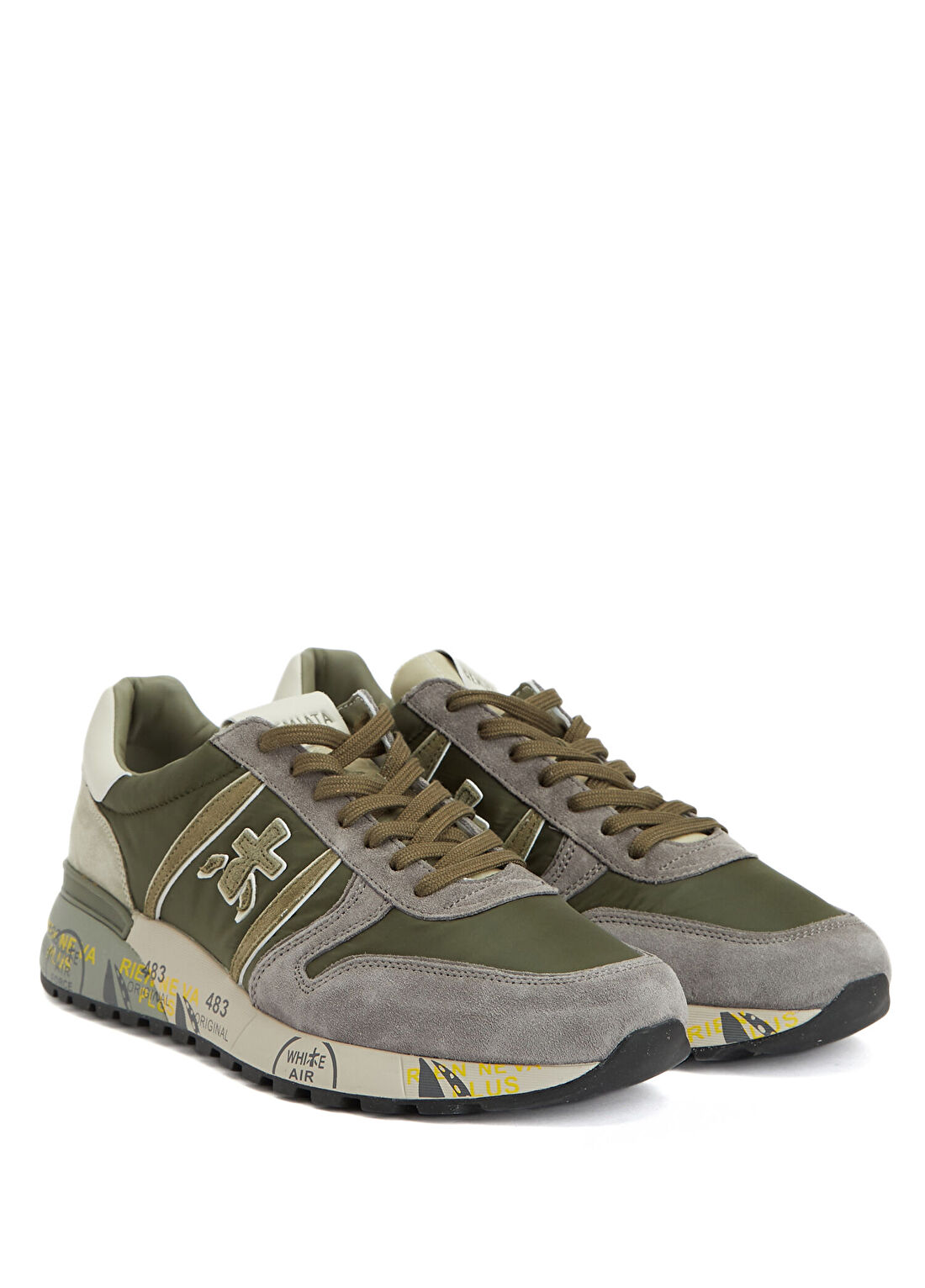 Premiata Lander Haki Erkek Sneaker görsel 2