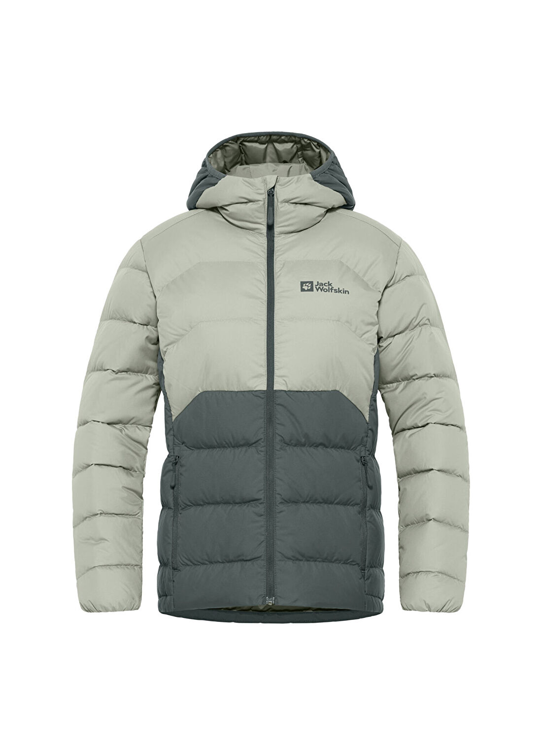 Jack Wolfskin Ather Down W Yeşil Kapüşonlu Kadın Spor Mont