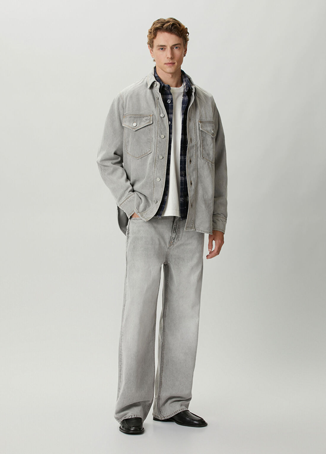 AllSaints Lenny Lux Açık Gri Jean Pantolon