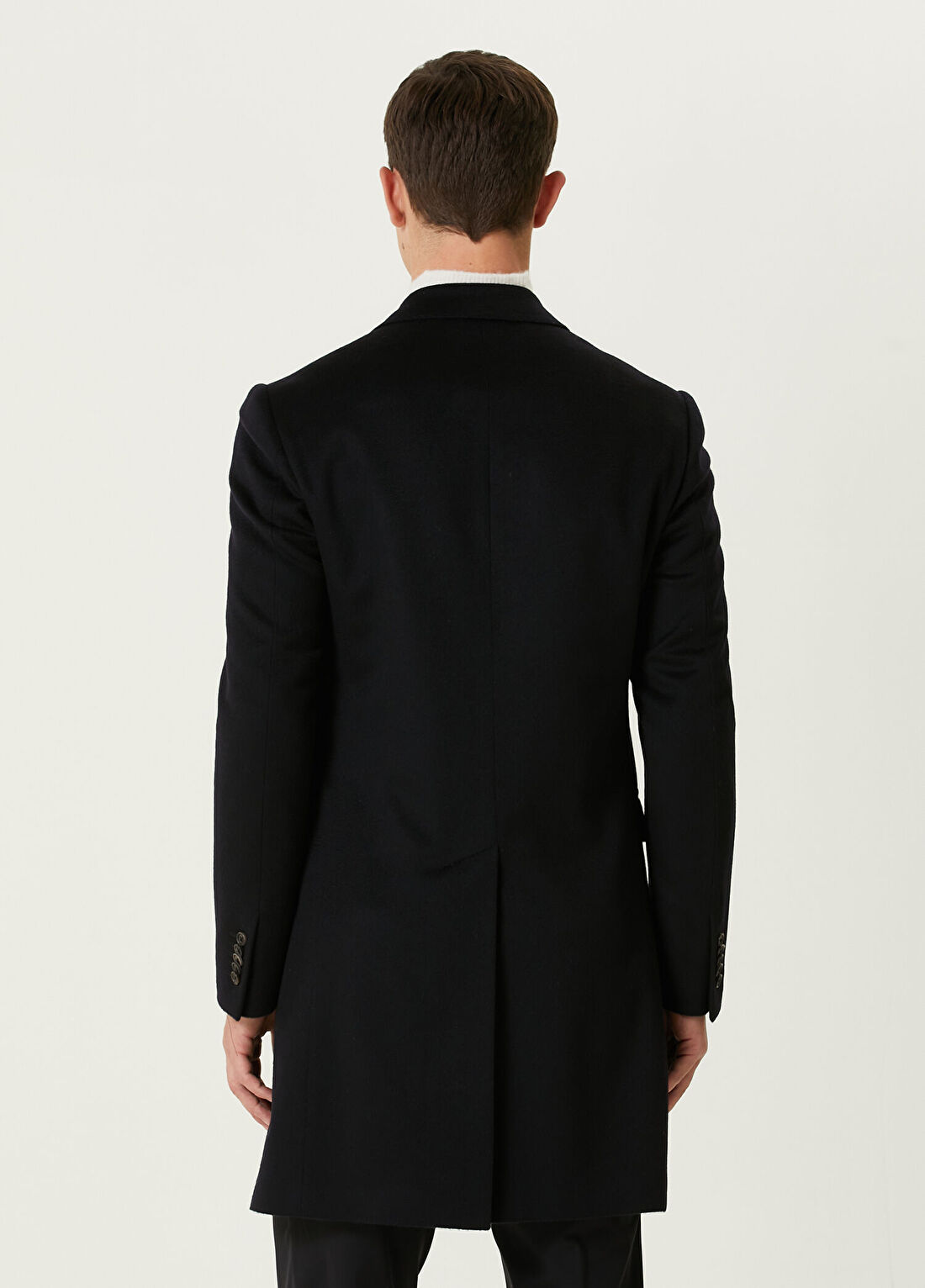 Corneliani Lacivert Kaşmir Palto görsel 4