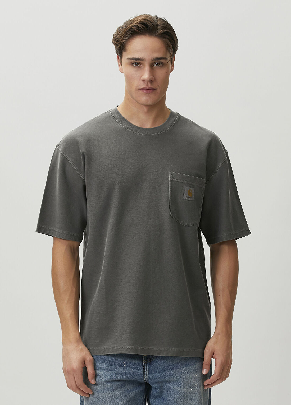Carhartt WIP Antrasit Cepli Oversized T-shirt