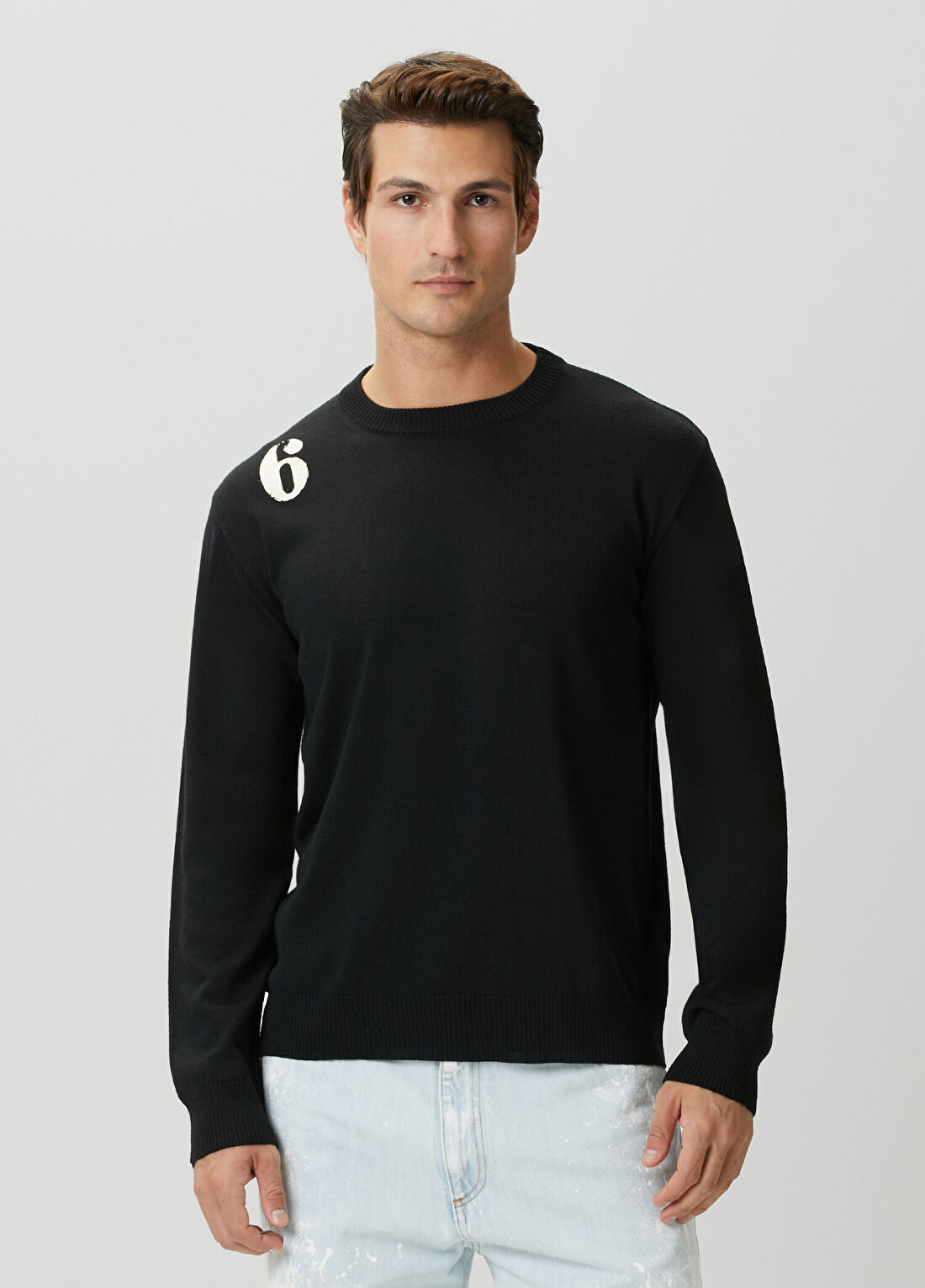 MM6 Maison Margiela Siyah Yün Sweatshirt