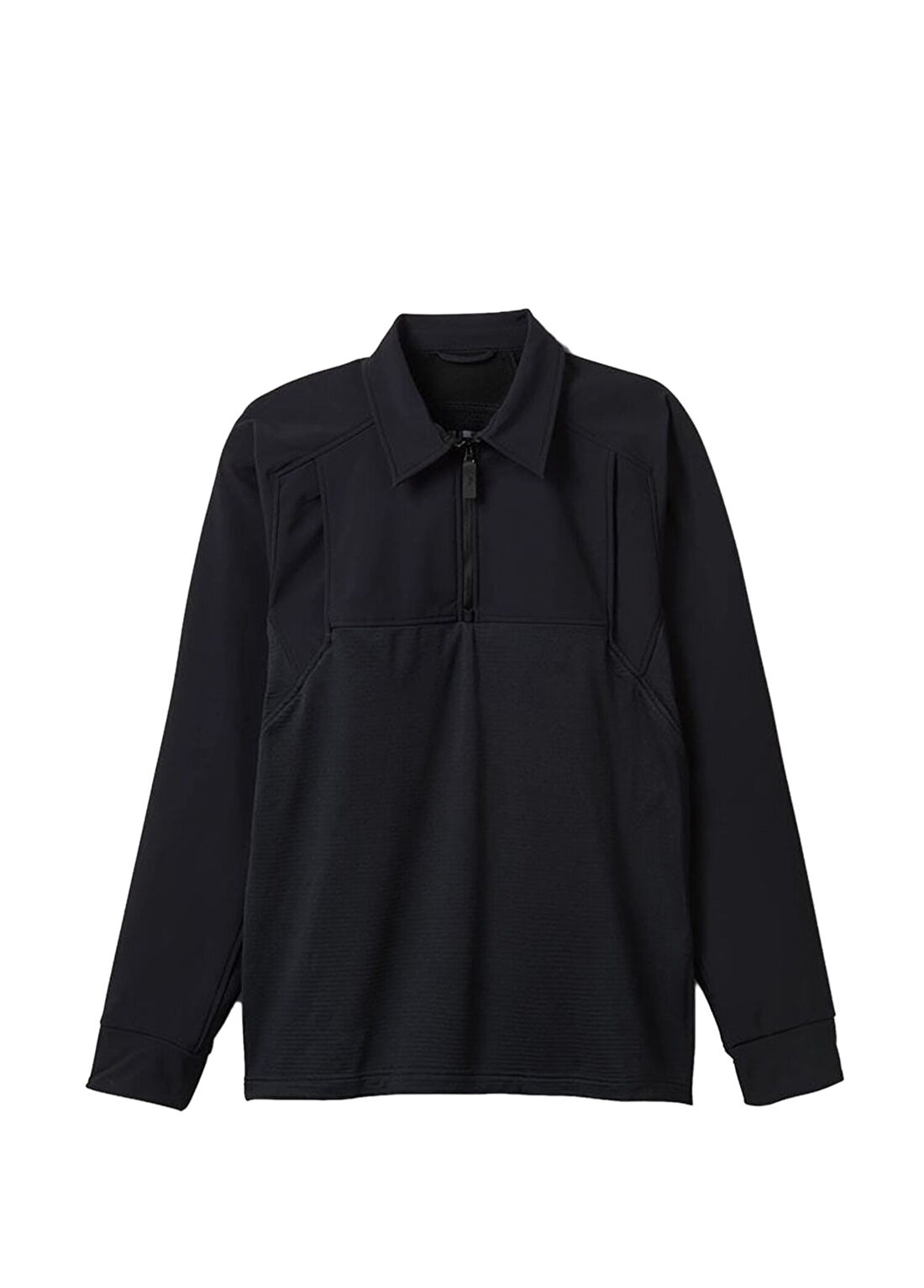 5.11 Tactical PDU Cold Rapid Siyah Polo Yaka Uzun Kollu Erkek Sweatshirt