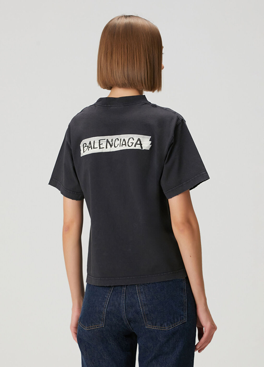 Balenciaga Siyah T-shirt görsel 4