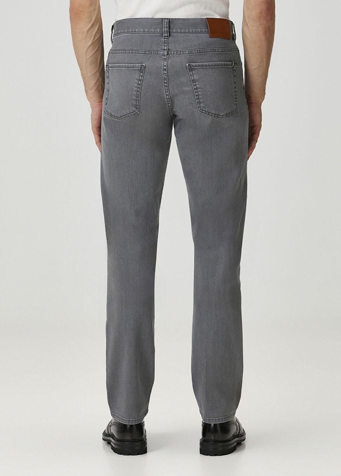 Canali Gri Jean Pantolon görsel 3