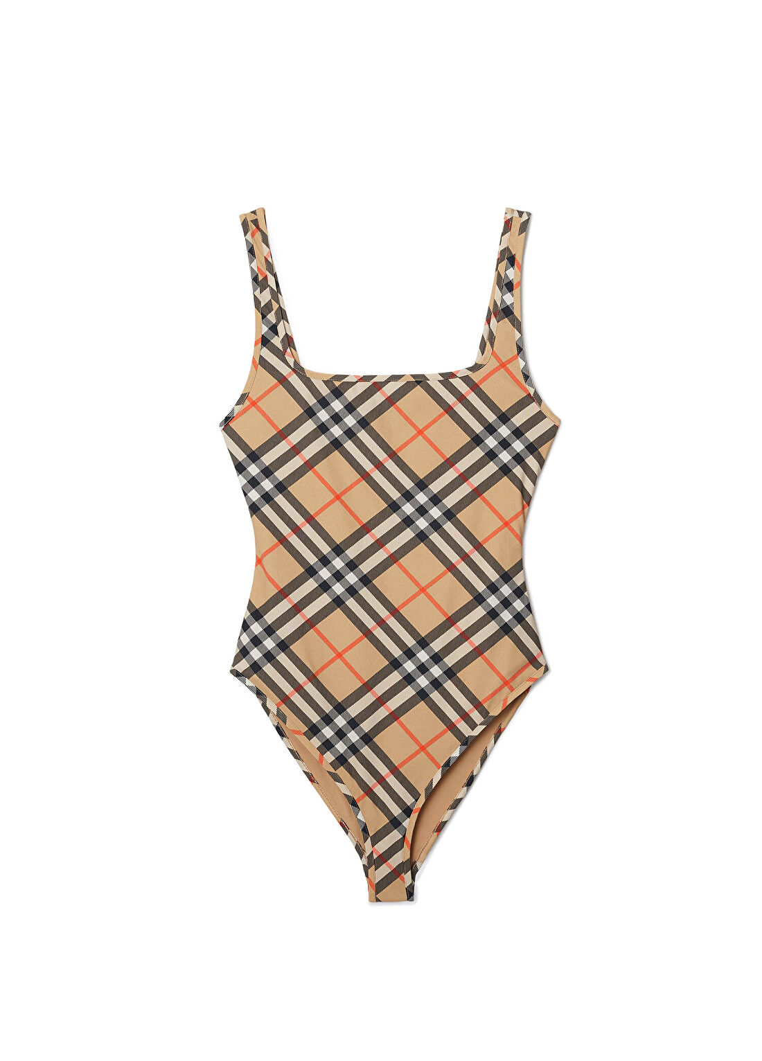Burberry Check Bej Kadın Mayo