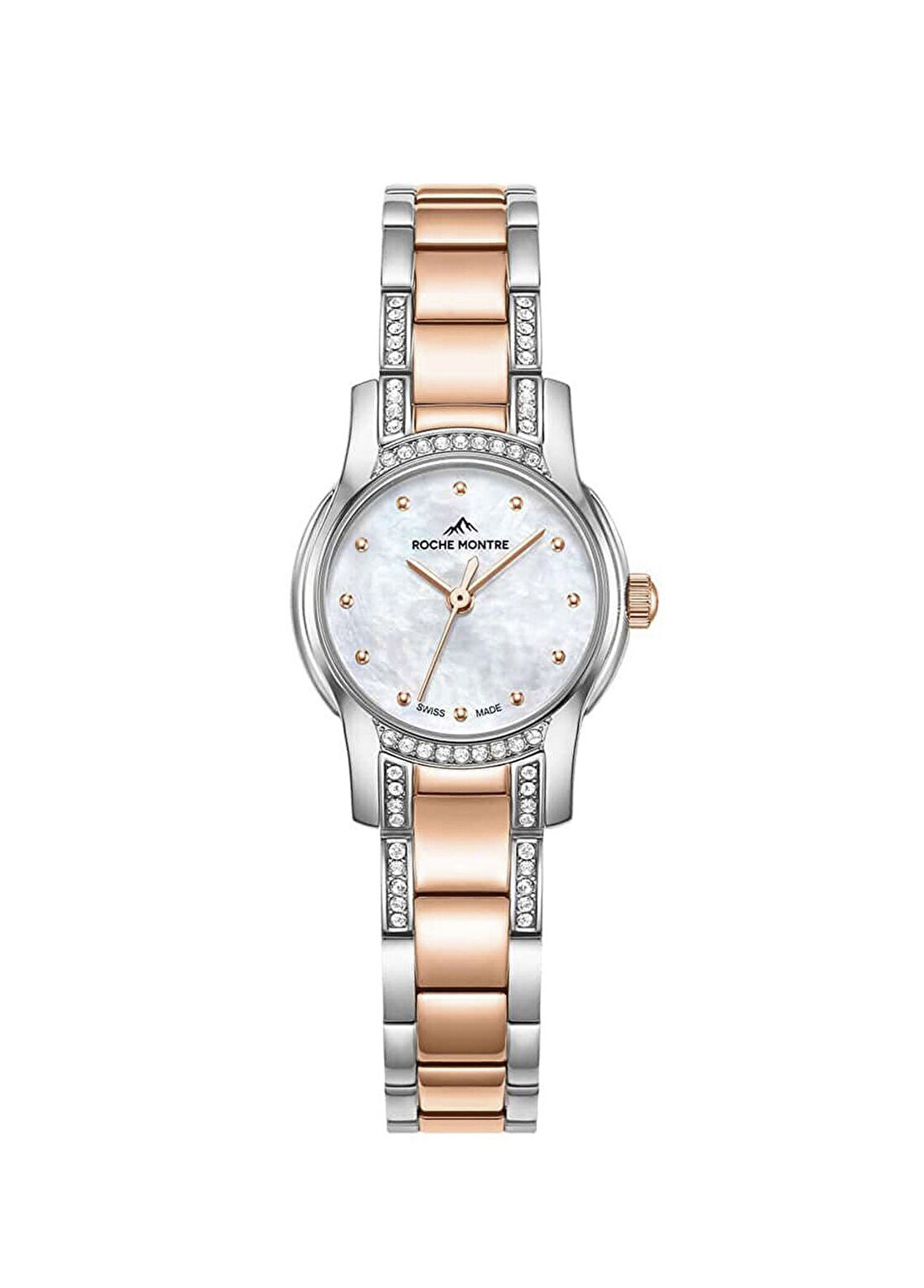 Roche Montre RML3005-05 Metalik Gri Rose Gold Çelik Kadın Kol Saati