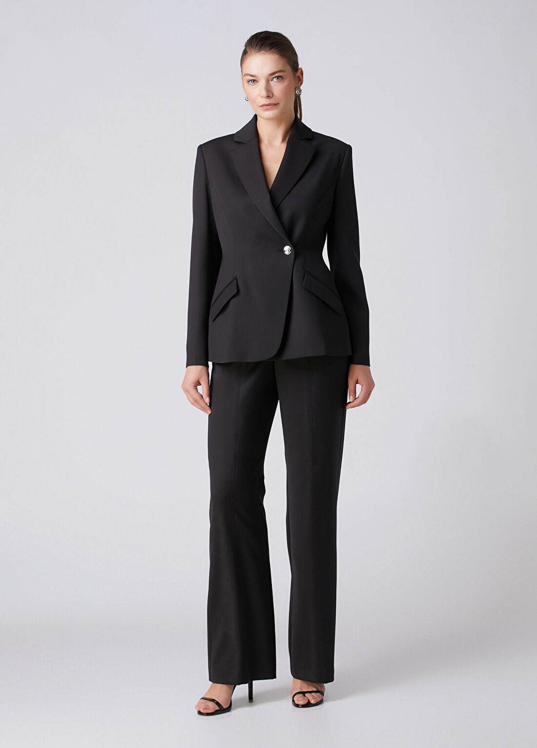 Beymen Collection Siyah Wide Leg Pantolon