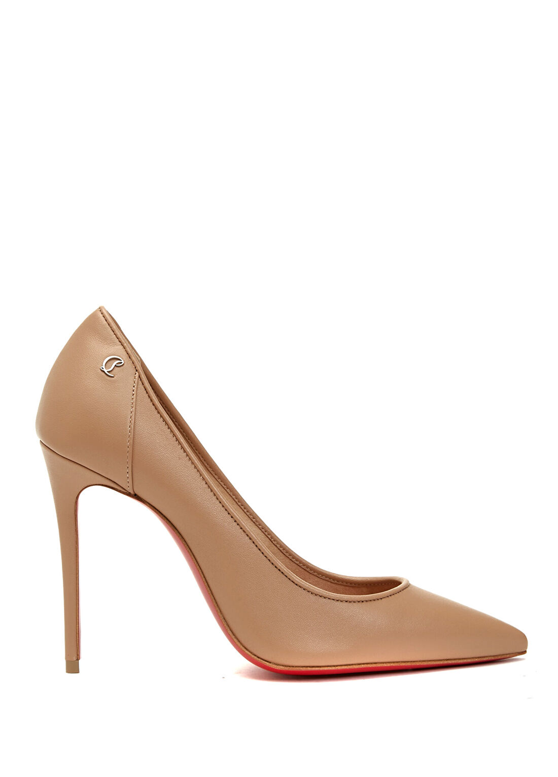 Christian Louboutin Sporty Kate Nude Deri Topuklu Ayakkabı
