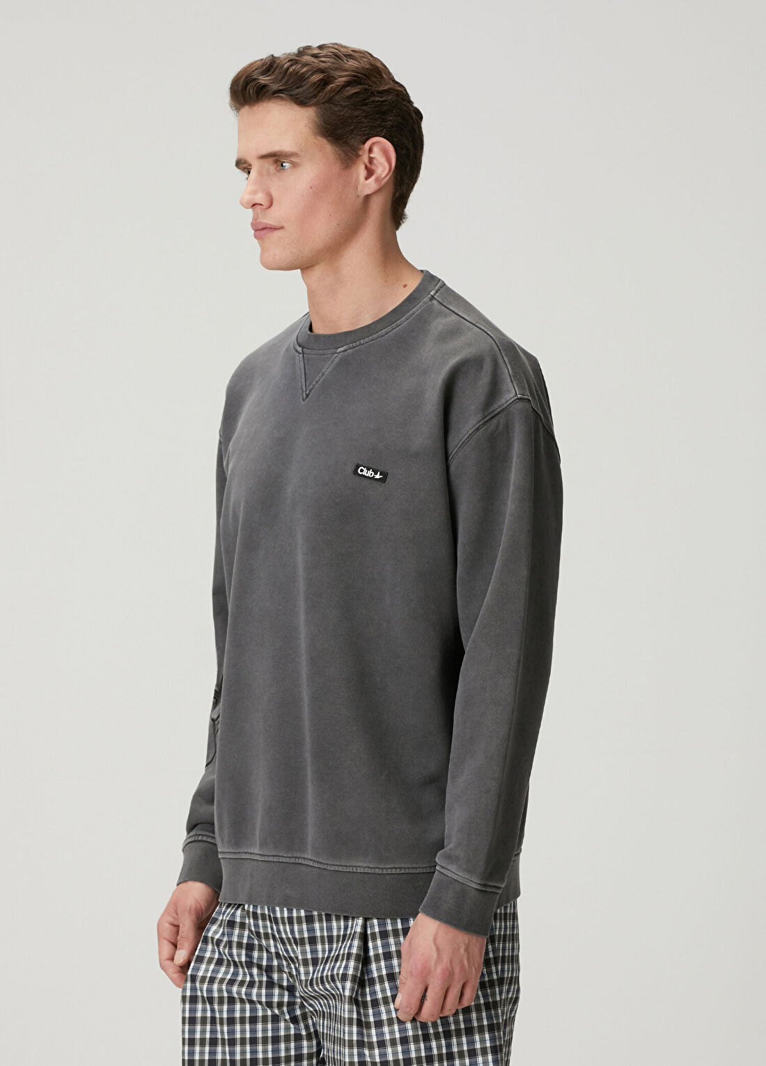 Beymen Club Antrasit Logolu Sweatshirt görsel 4
