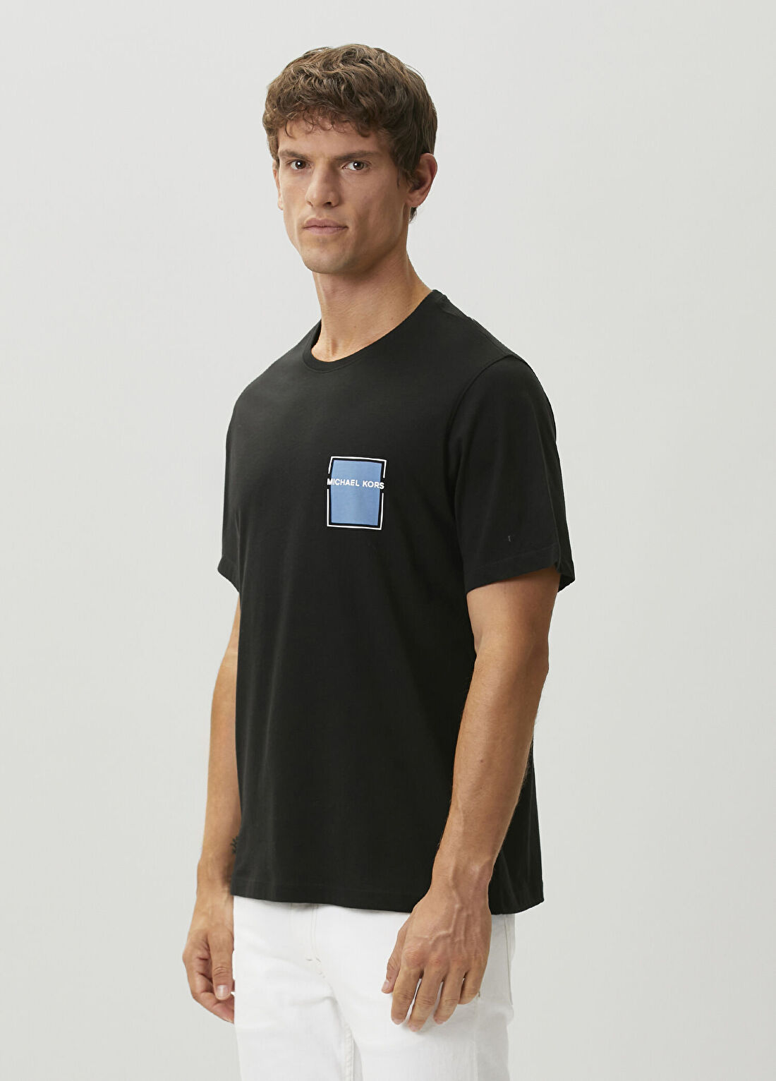 Michael Kors Siyah Logo Baskılı T-shirt görsel 3