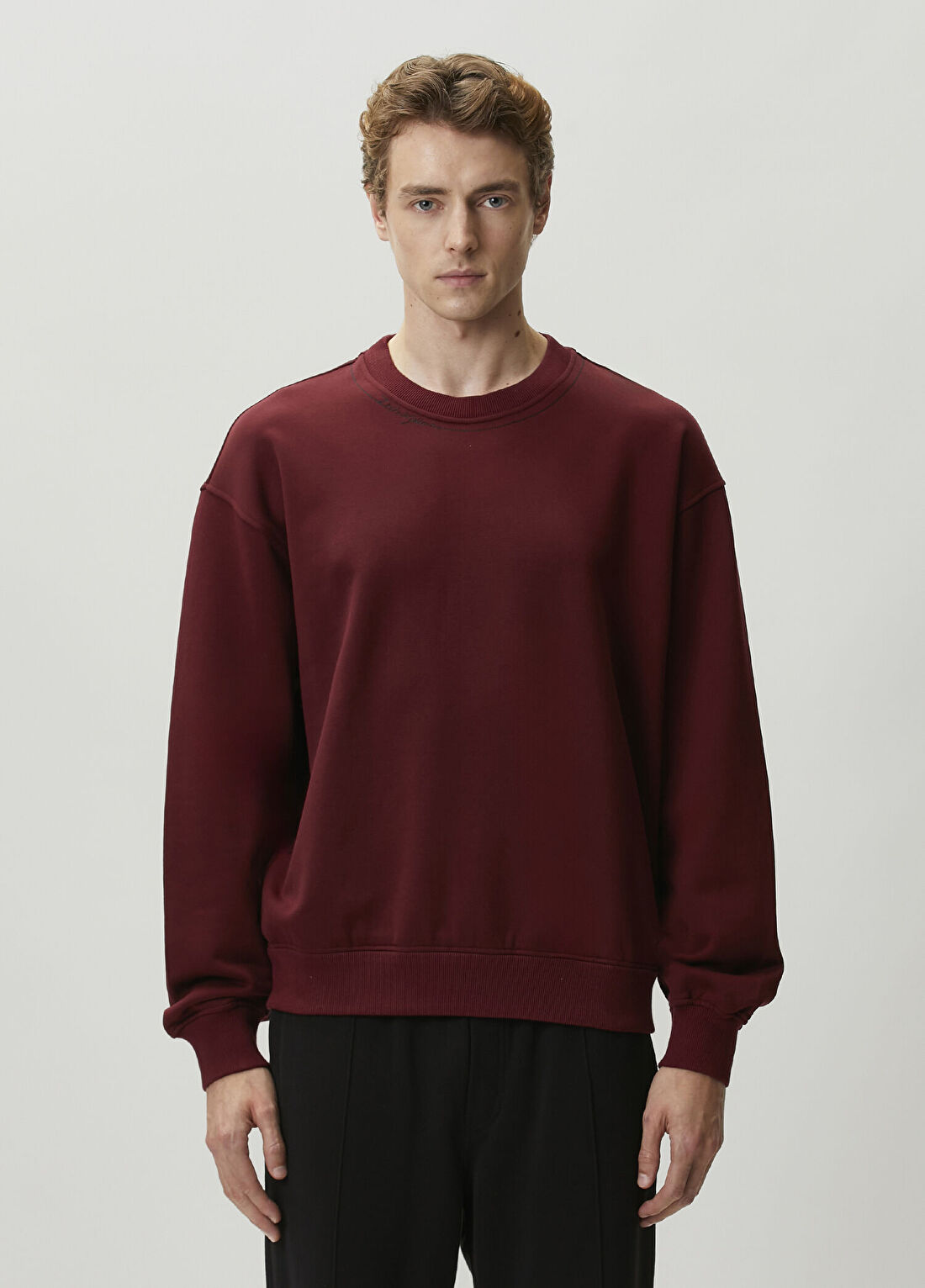 Dolce&Gabbana Bordo Basic Sweatshirt