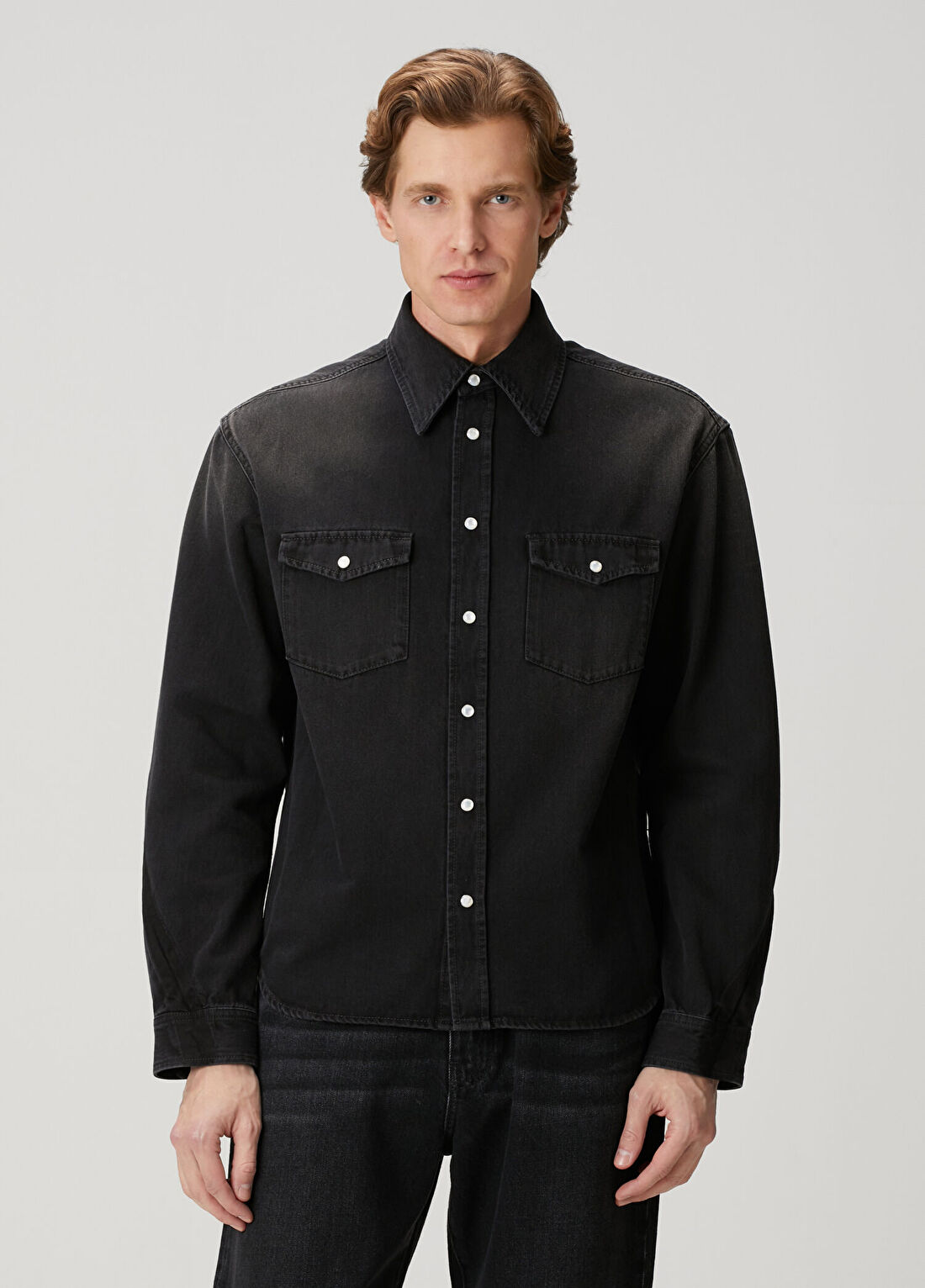 Givenchy Siyah Denim Gömlek