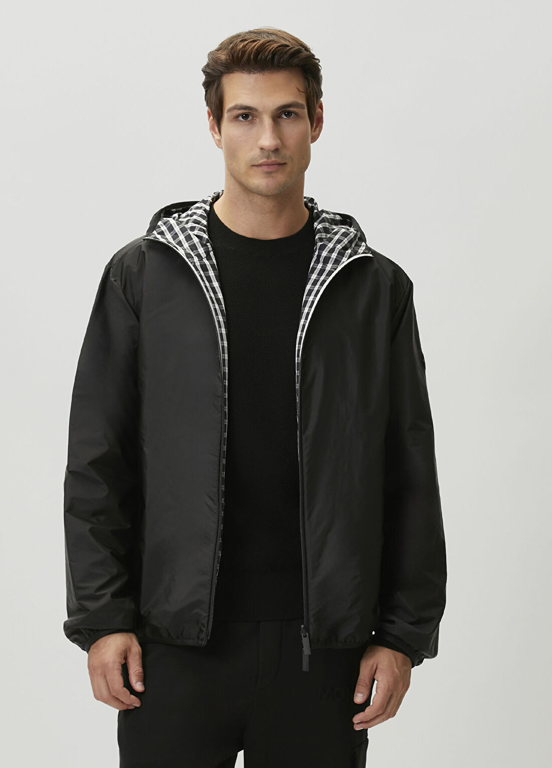 Moncler Siyah Çift Taraflı Mont