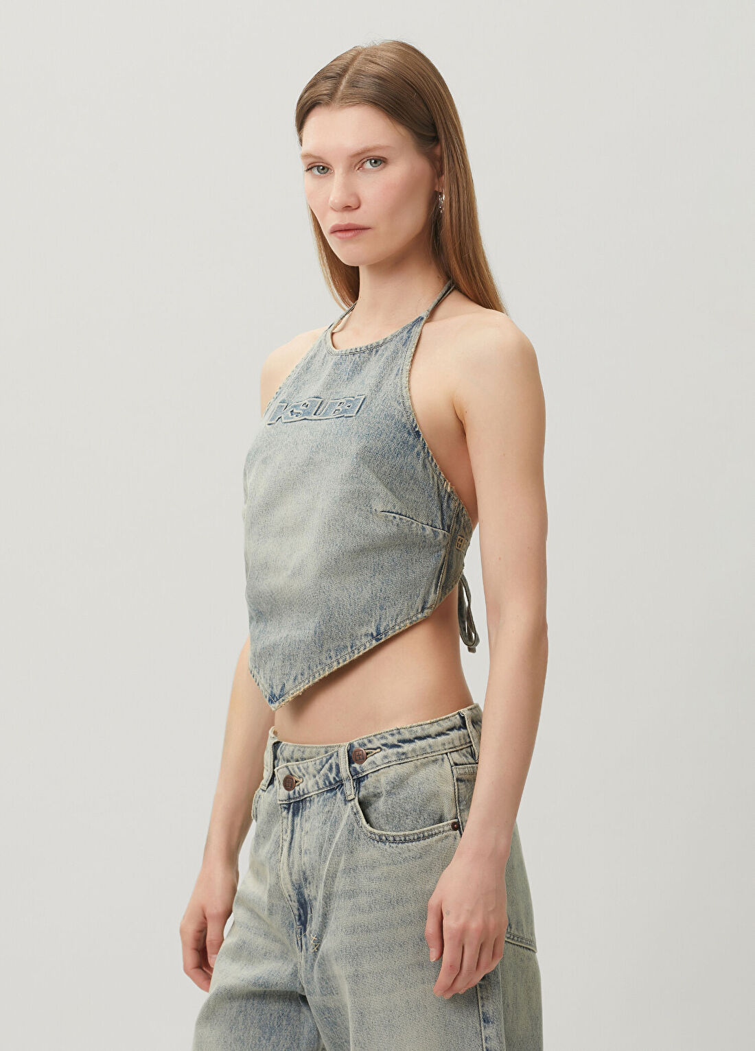 KSUBI Mavi Denim Bluz görsel 3
