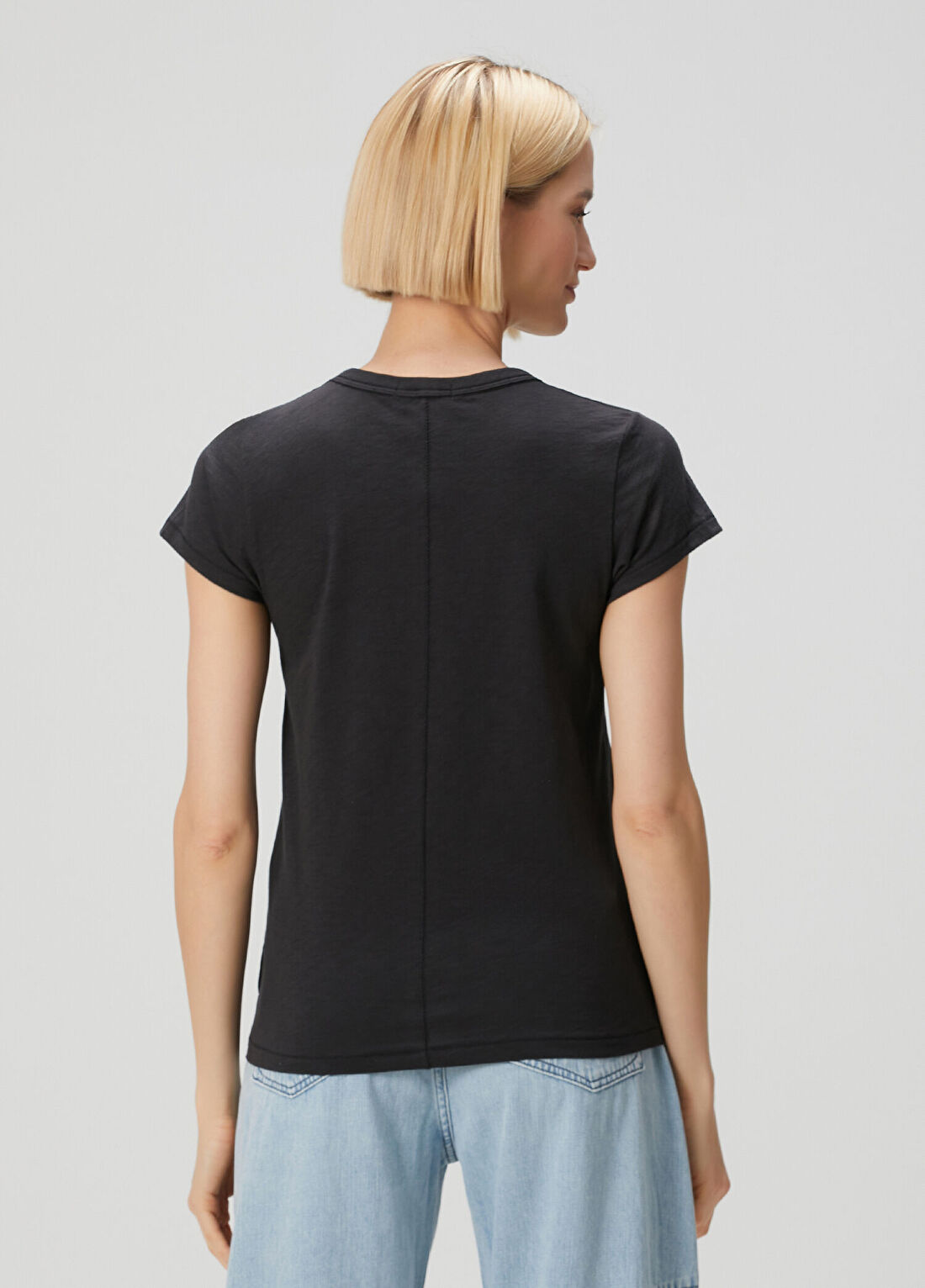 Rag&Bone The Slub Siyah T-shirt görsel 4