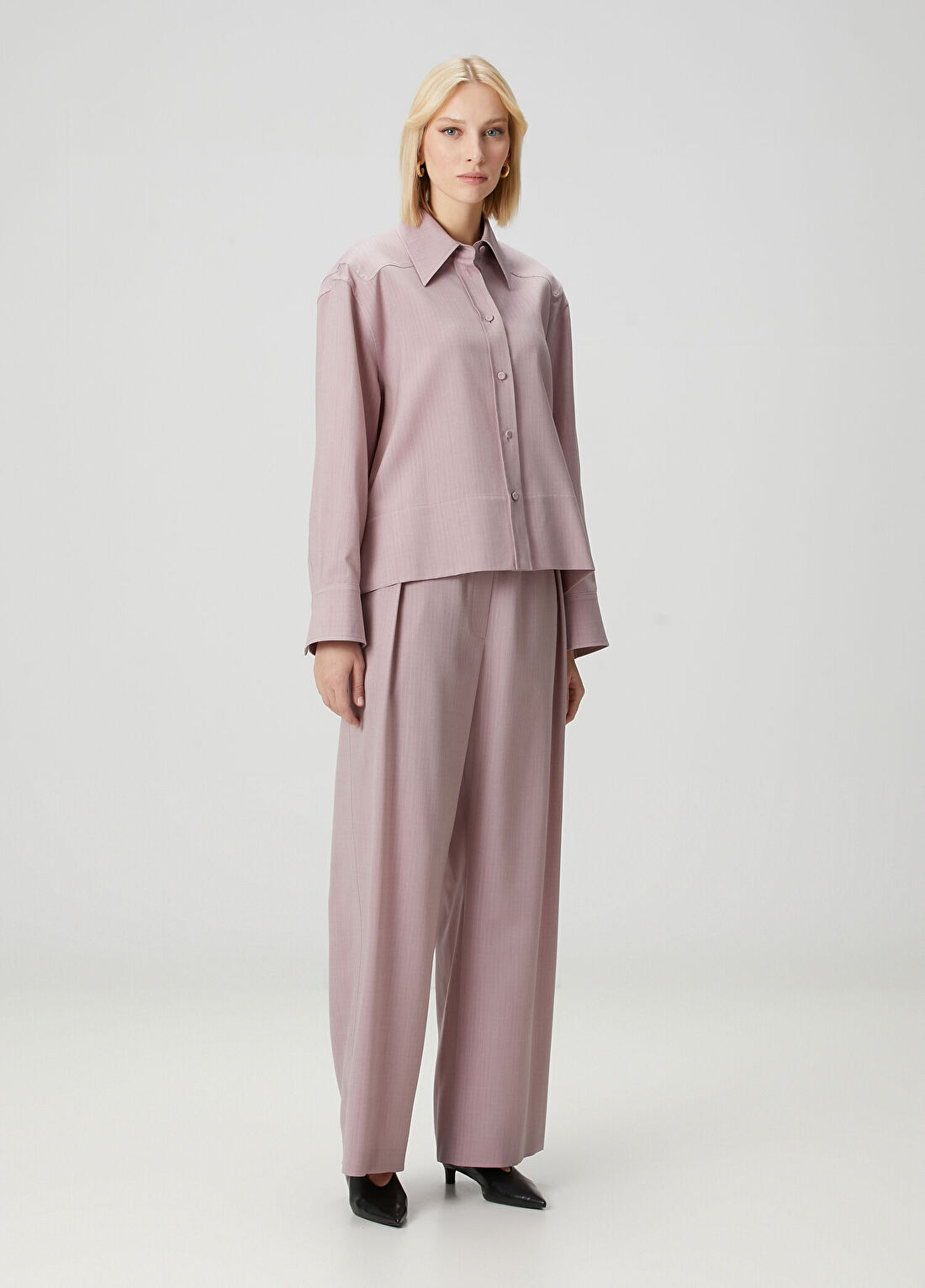 Jil Sander Pembe Yün Pantolon