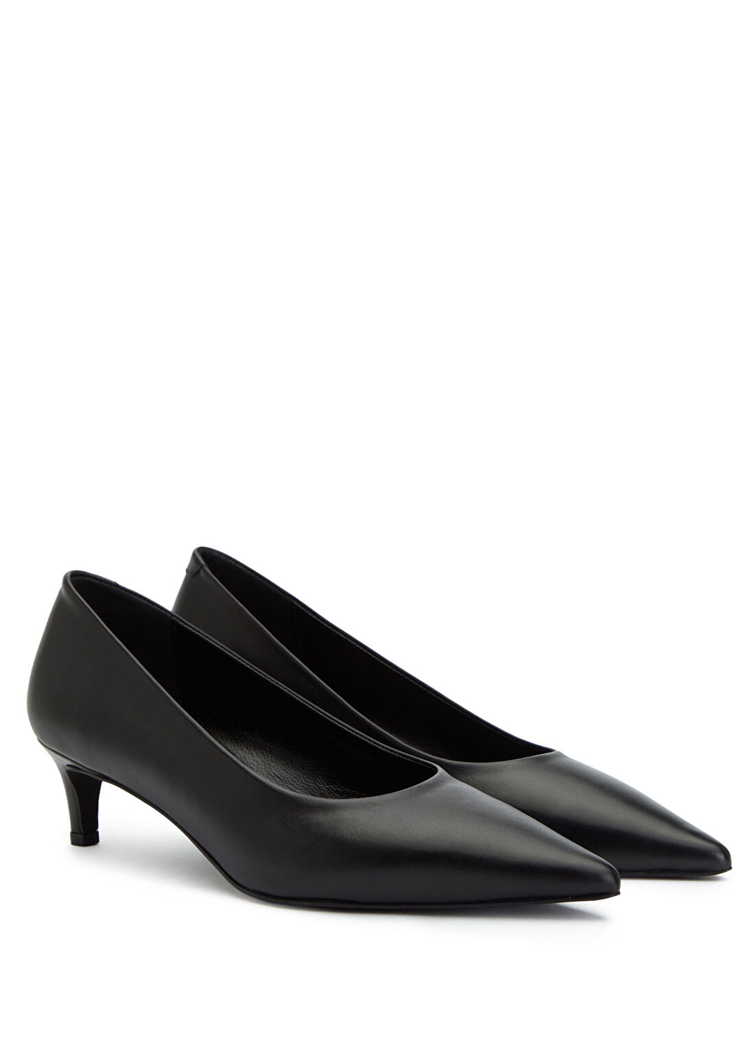 Divarese Siyah Deri Stiletto görsel 2
