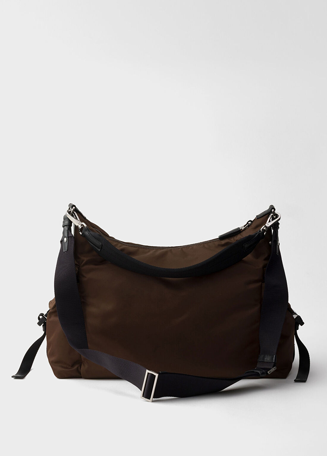 Prada Kahverengi Explore Re-Nylon ve Deri Erkek Çanta görsel 4