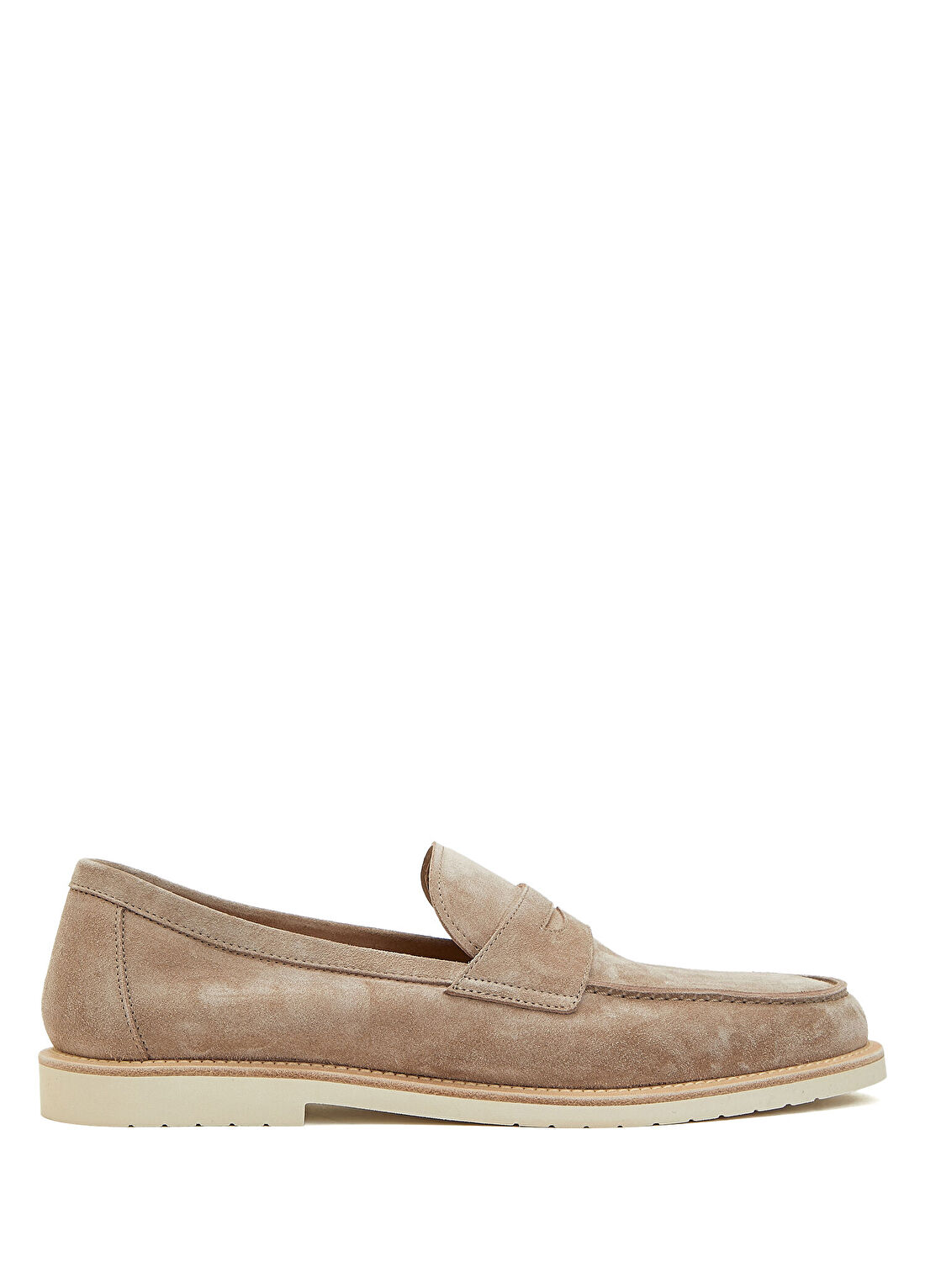 Brunello Cucinelli Bej Erkek Süet Loafer