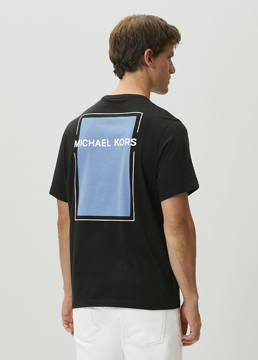Michael Kors Siyah Logo Baskılı T-shirt görsel 4