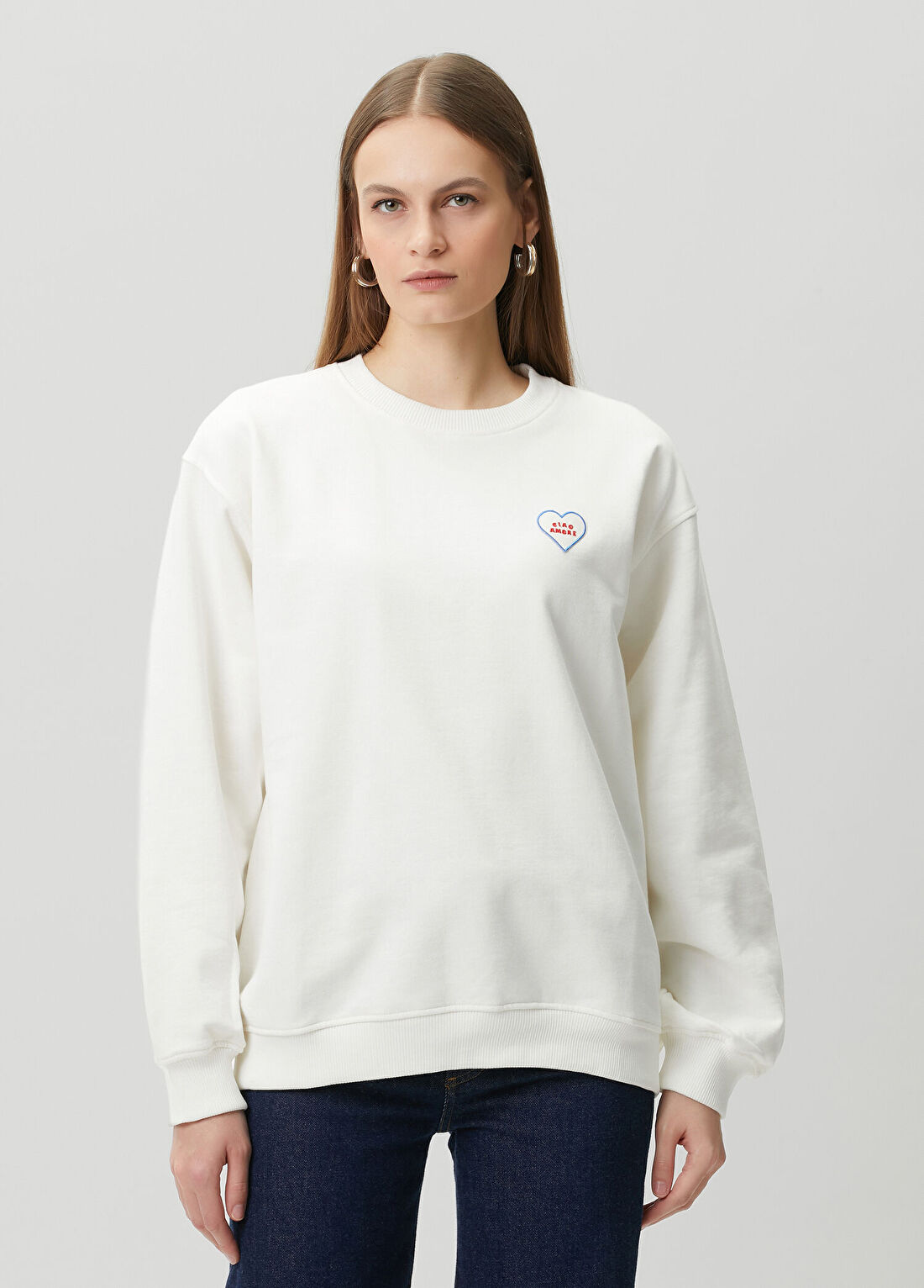 Giada Benincasa Beyaz Sweatshirt