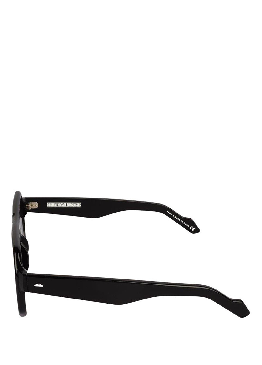 Original Vintage Sunglasses Zeroclub ZC 02 Black Asetat Unisex Güneş Gözlüğü görsel 3