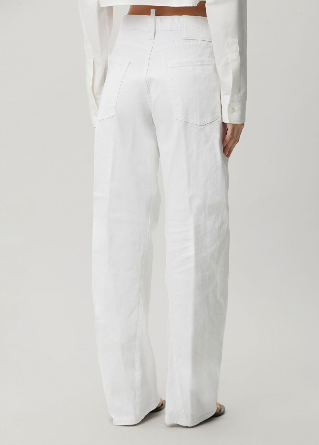 Dsquared2 Loose Fit Beyaz Jean Pantolon görsel 4