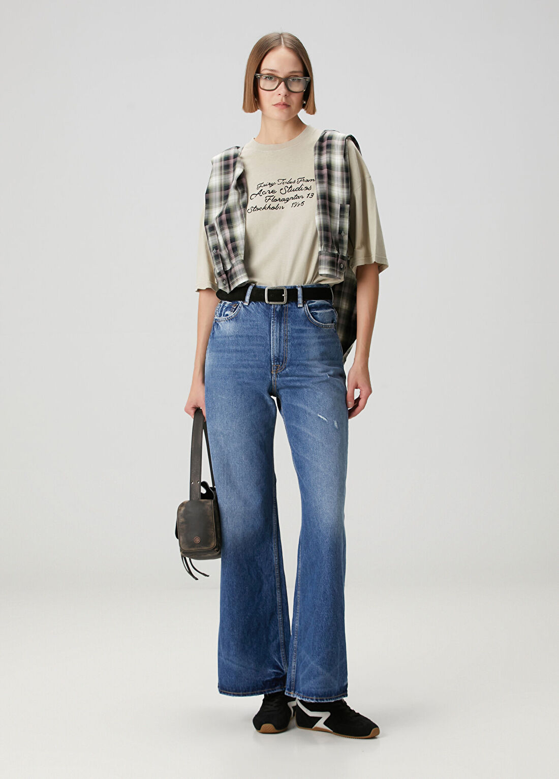 Acne Studios Regular Fit Mavi Jean Pantolon