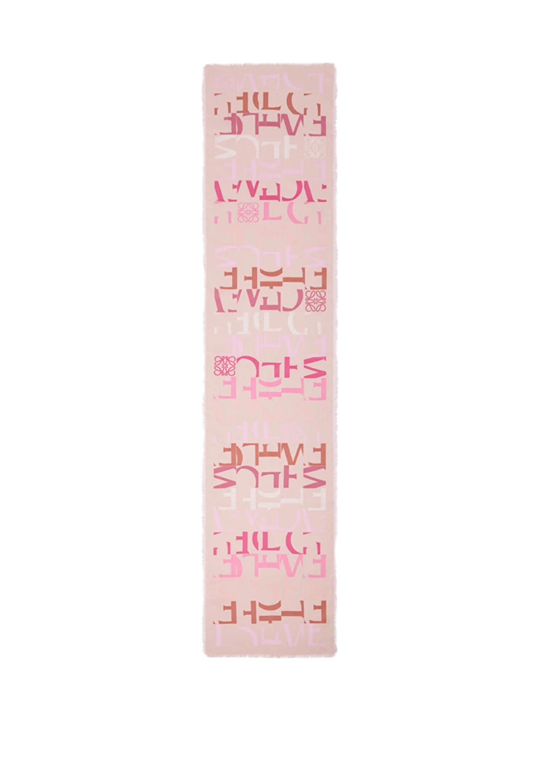 Loewe Pembe Kadın Yün Atkı