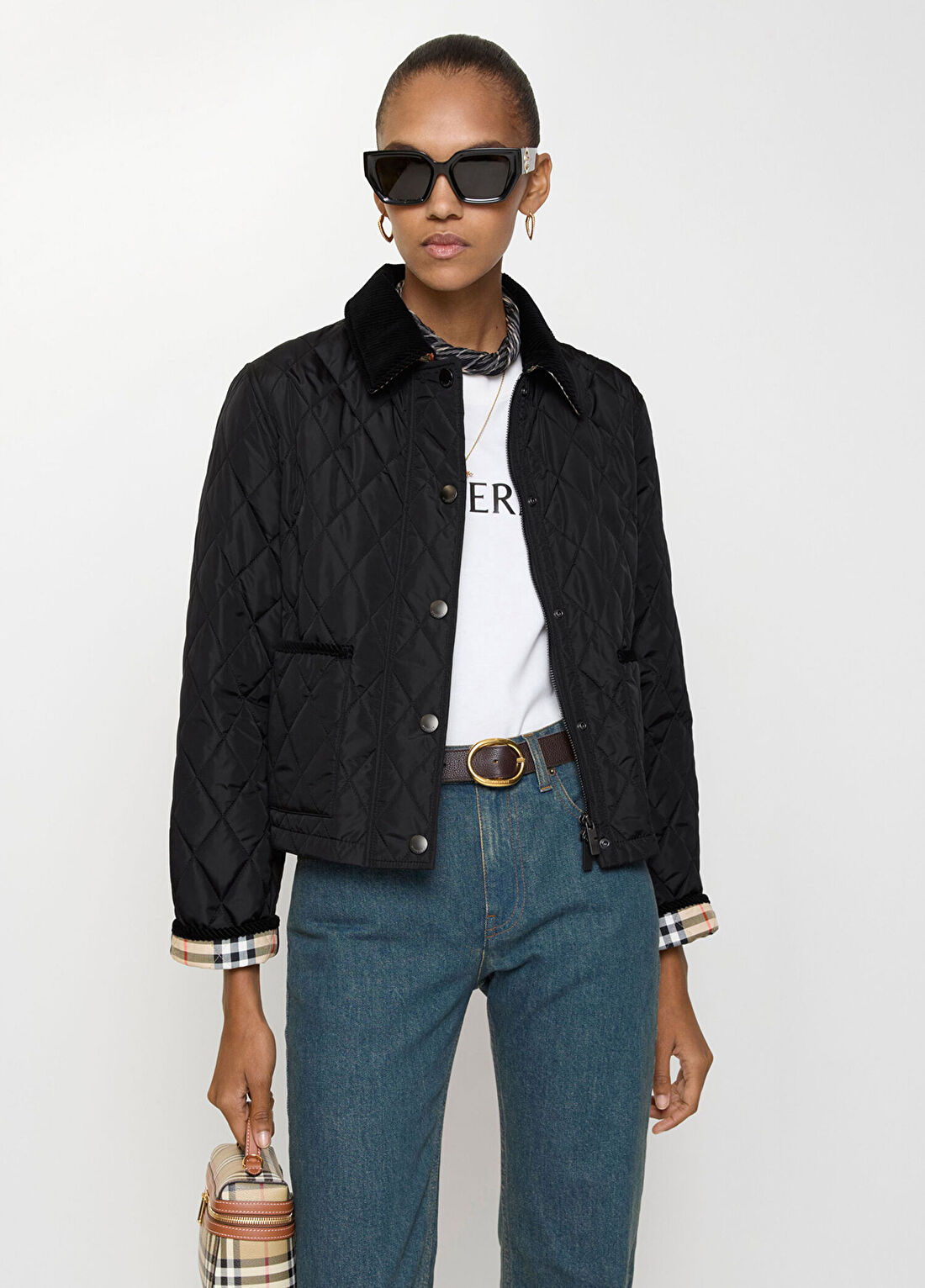 Burberry Siyah Kadın Mont görsel 2