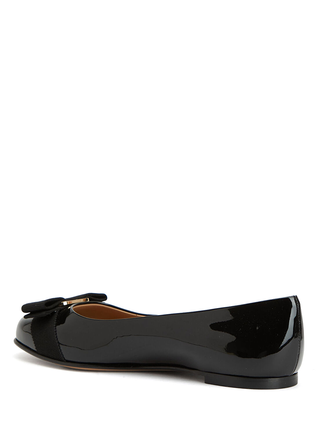 Ferragamo Siyah Deri Babet görsel 3