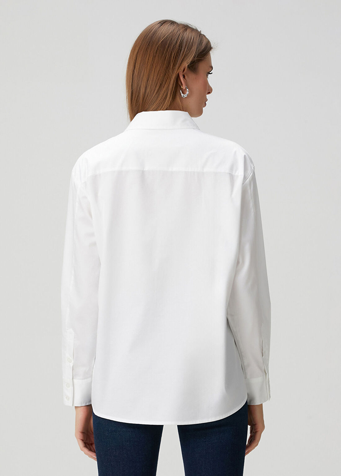 Guess Danila Comfort Fit Beyaz Gömlek görsel 4