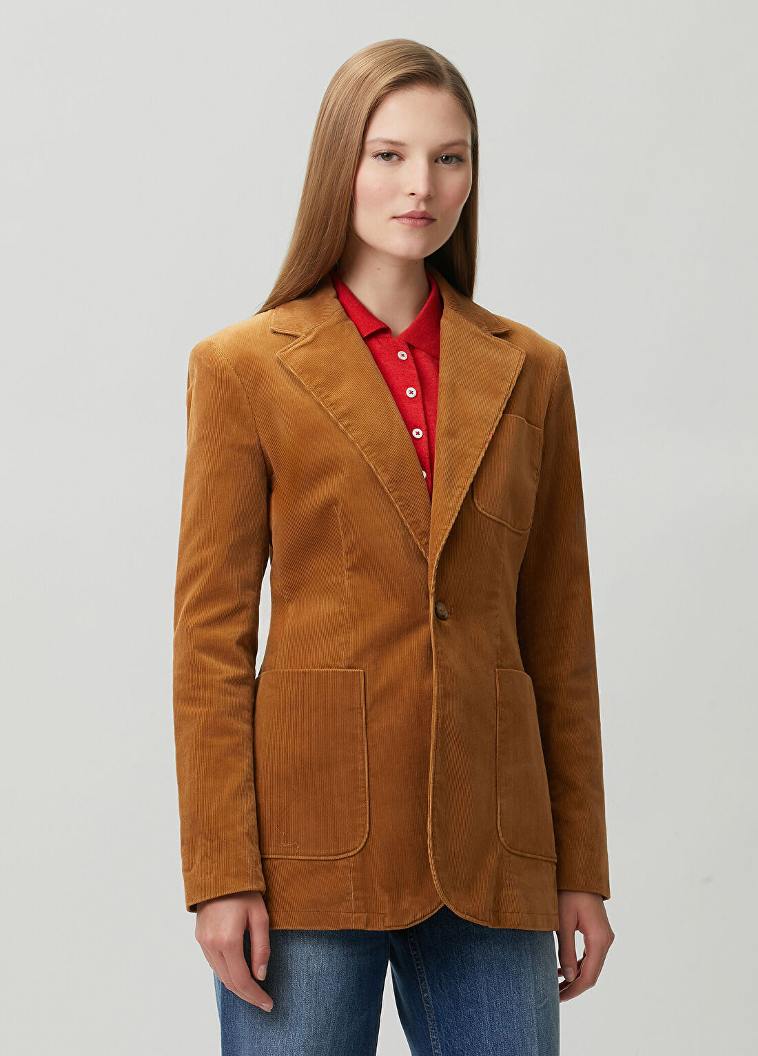Polo Ralph Lauren Taba Kadife Blazer görsel 3