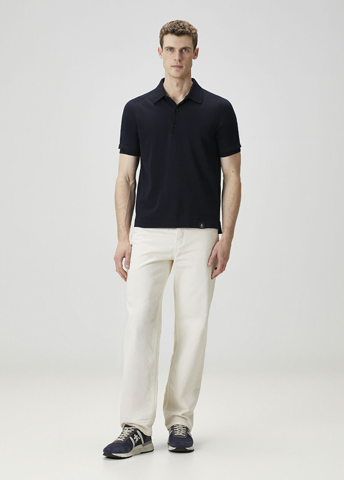 Premiata Lacivert Polo Triko görsel 2